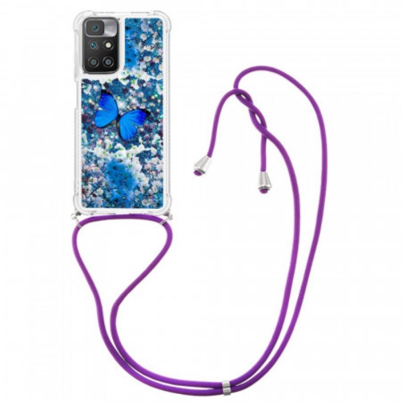 Maskica Xiaomi Redmi 10 Leptiri Sa Šljokicama Na Vezici
