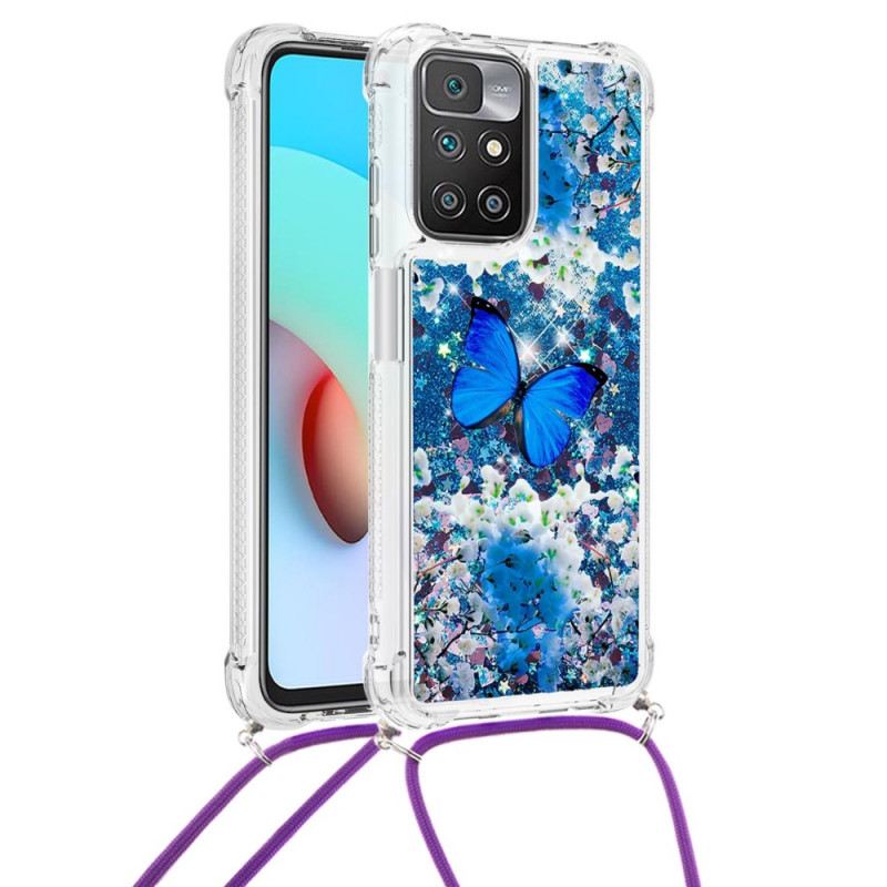 Maskica Xiaomi Redmi 10 Leptiri Sa Šljokicama Na Vezici