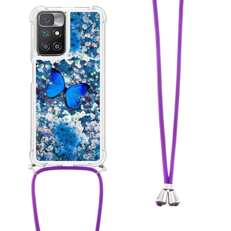 Maskica Xiaomi Redmi 10 Leptiri Sa Šljokicama Na Vezici