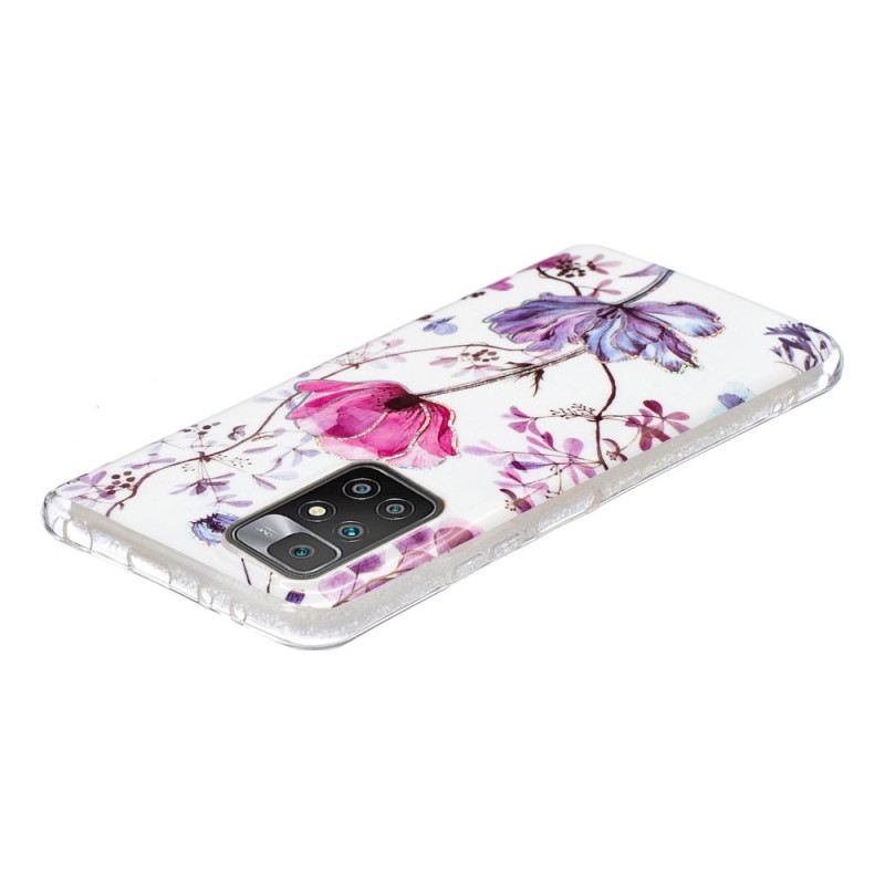 Maskica Xiaomi Redmi 10 Mramorirano Cvijeće