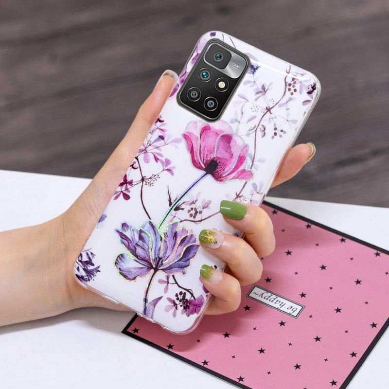 Maskica Xiaomi Redmi 10 Mramorirano Cvijeće