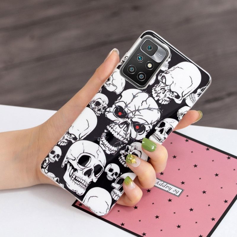 Maskica Xiaomi Redmi 10 Oprez Fluorescentne Lubanje