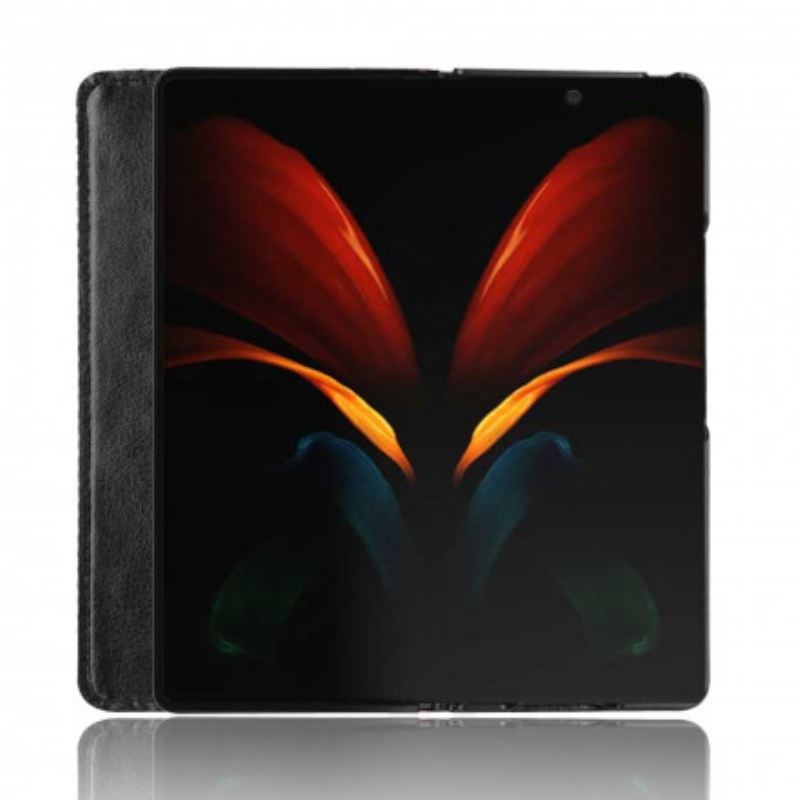 Flip Futrola Samsung Galaxy Z Fold 2 Kožna Futrola Efekt Stilizirane Kože