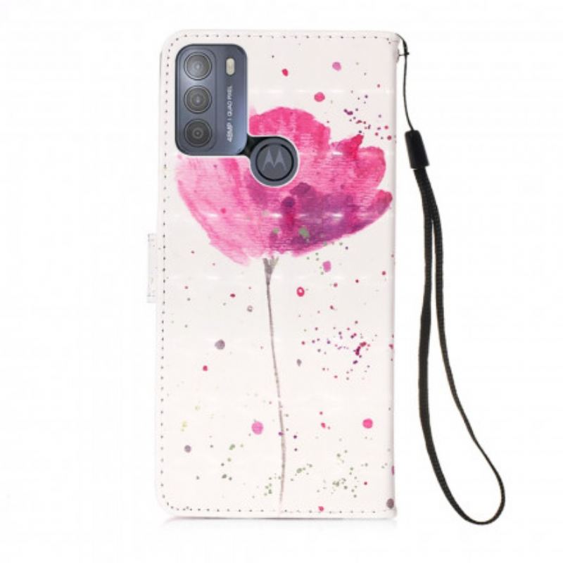 Maskica Moto G50 Akvarel Mak