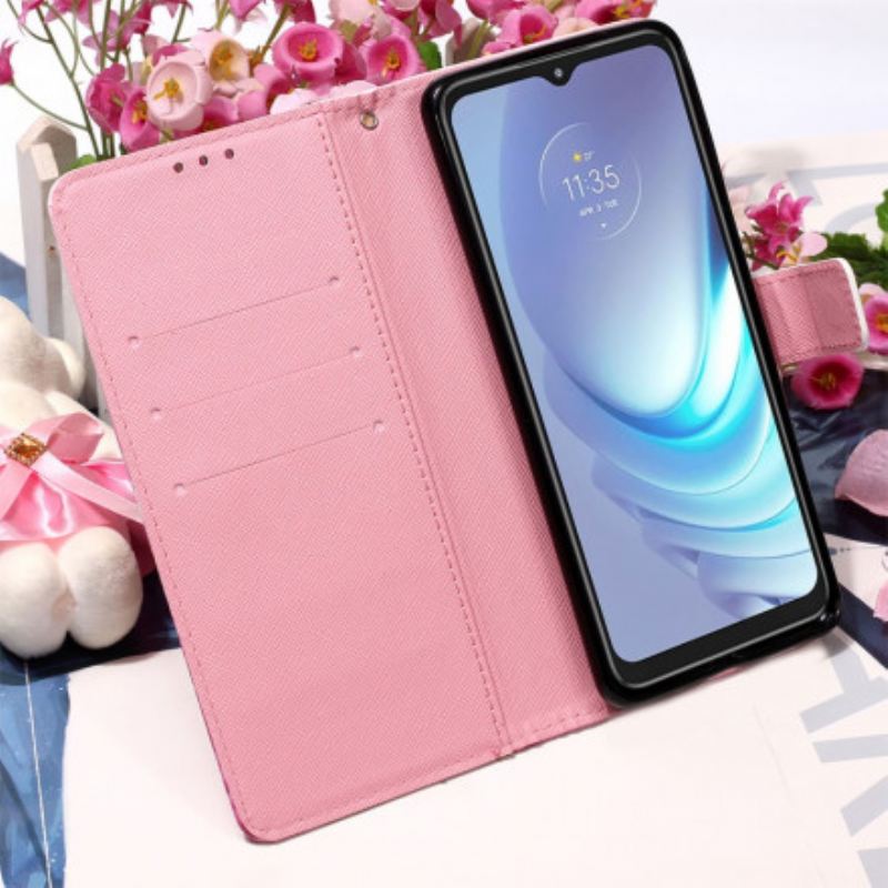 Maskica Moto G50 Akvarel Mak