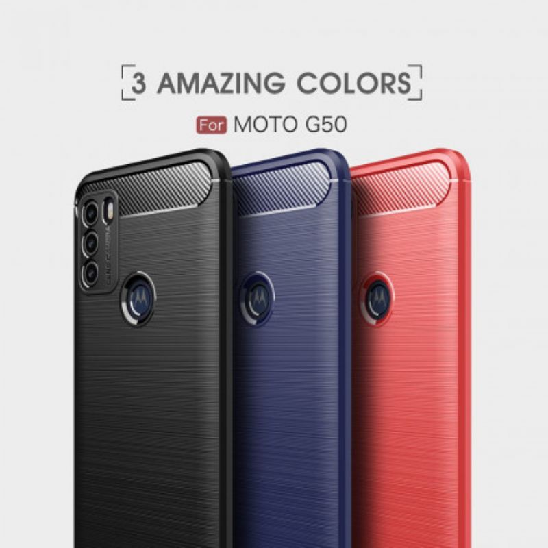 Maskica Moto G50 Brušena Karbonska Vlakna