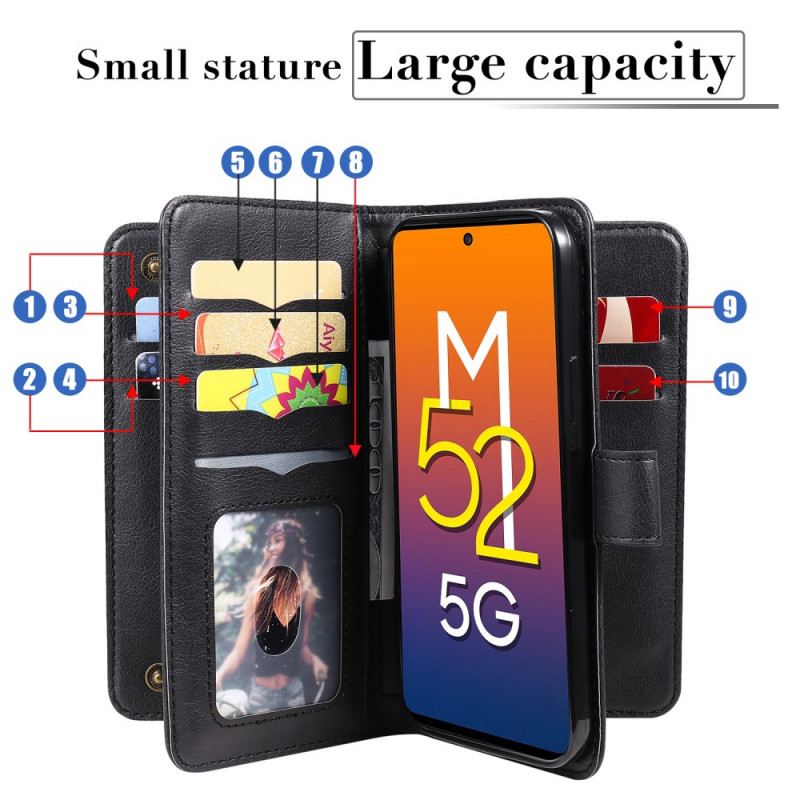 Futrola Samsung Galaxy M52 5G Novčanik Koža I Novčanik
