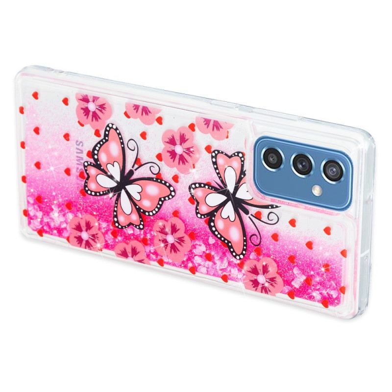 Maskica Samsung Galaxy M52 5G Ružičasti Leptiri
