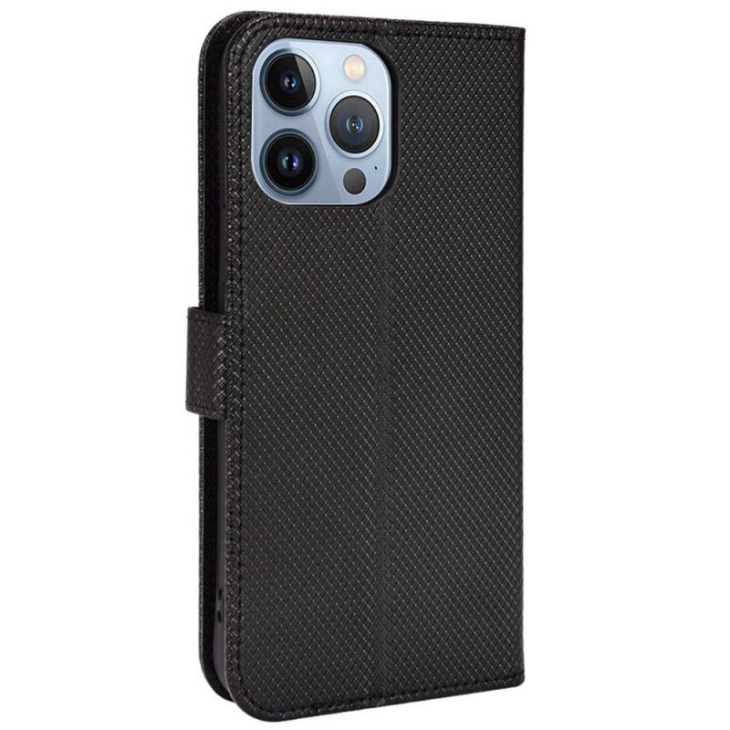 Flip Futrola iPhone 14 Elegantna Umjetna Koža S Remenom