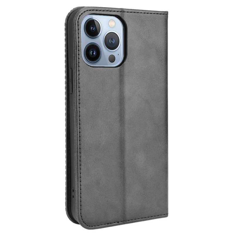 Flip Futrola iPhone 14 Kožna Futrola Stilizirani Kožni Stil