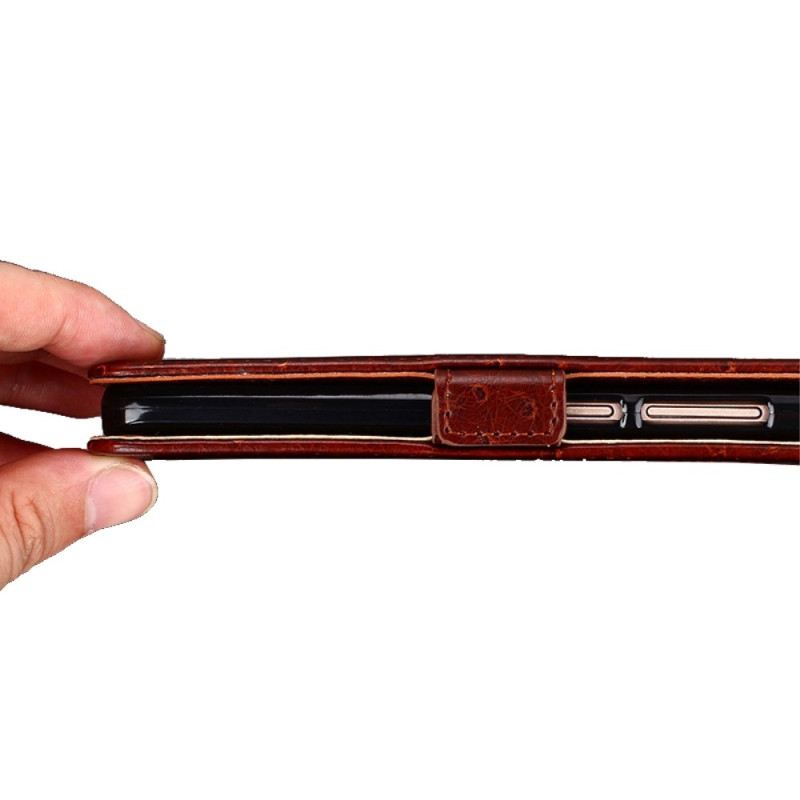 Kožna Futrola iPhone 14 Tekstura Nojeve Kože