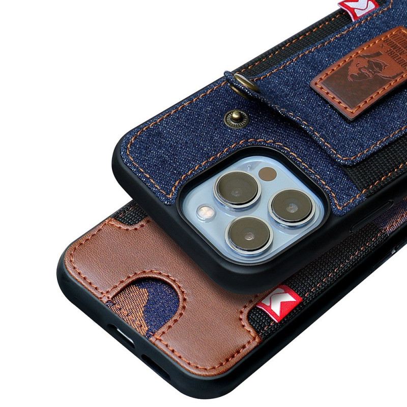 Maskica iPhone 14 Držač Kartica I Remen Za Traperice