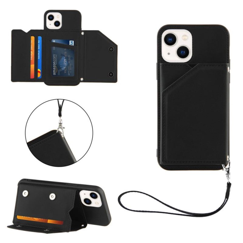 Maskica iPhone 14 Držač Kartice S Remenom
