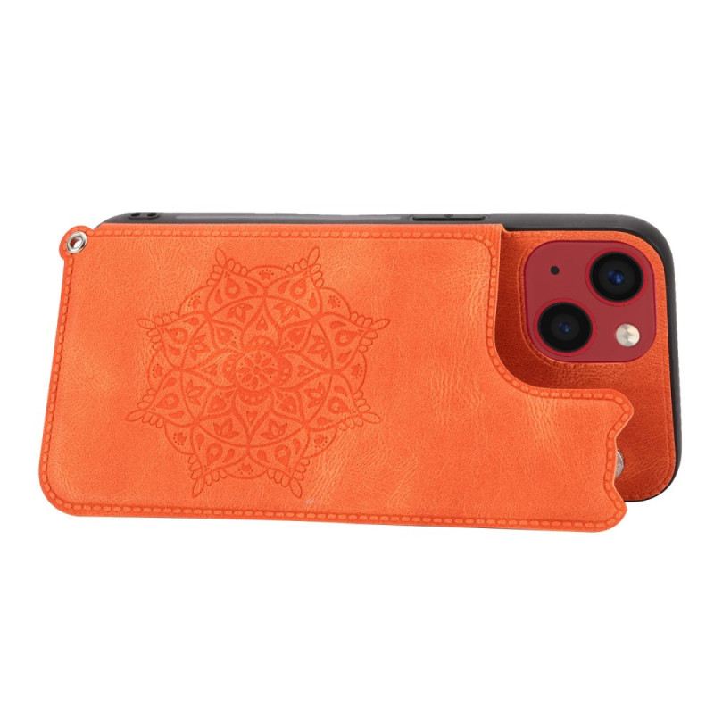 Maskica iPhone 14 Držač Kartice S Trakom Mandala