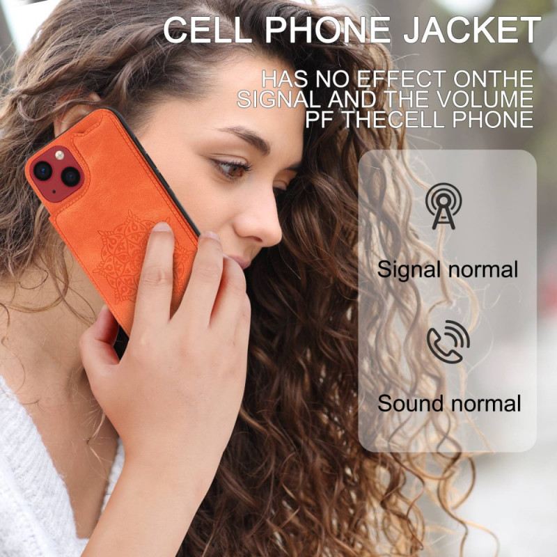 Maskica iPhone 14 Držač Kartice S Trakom Mandala