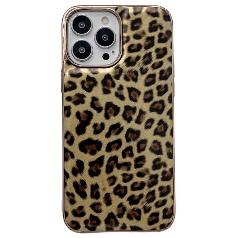 Maskica iPhone 14 Efekt Leopardove Kože
