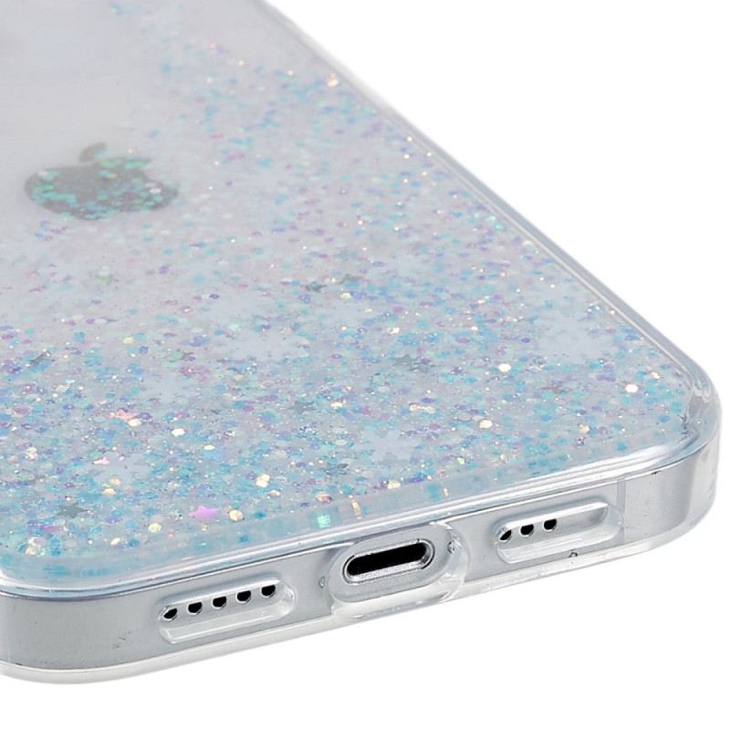 Maskica iPhone 14 Pahuljice Sa Šljokicama