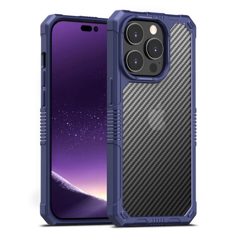 Maskica iPhone 14 Prozirna Karbonska Vlakna