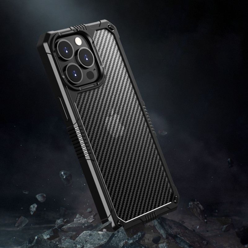 Maskica iPhone 14 Prozirna Karbonska Vlakna