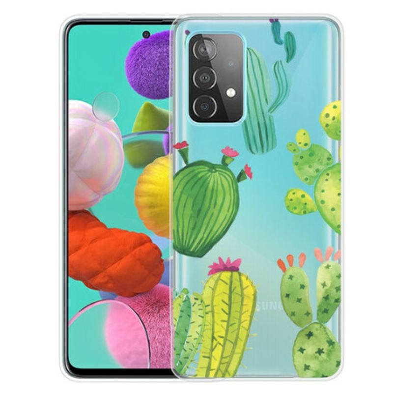 Maskica Samsung Galaxy A32 5G Akvarel Kaktusi