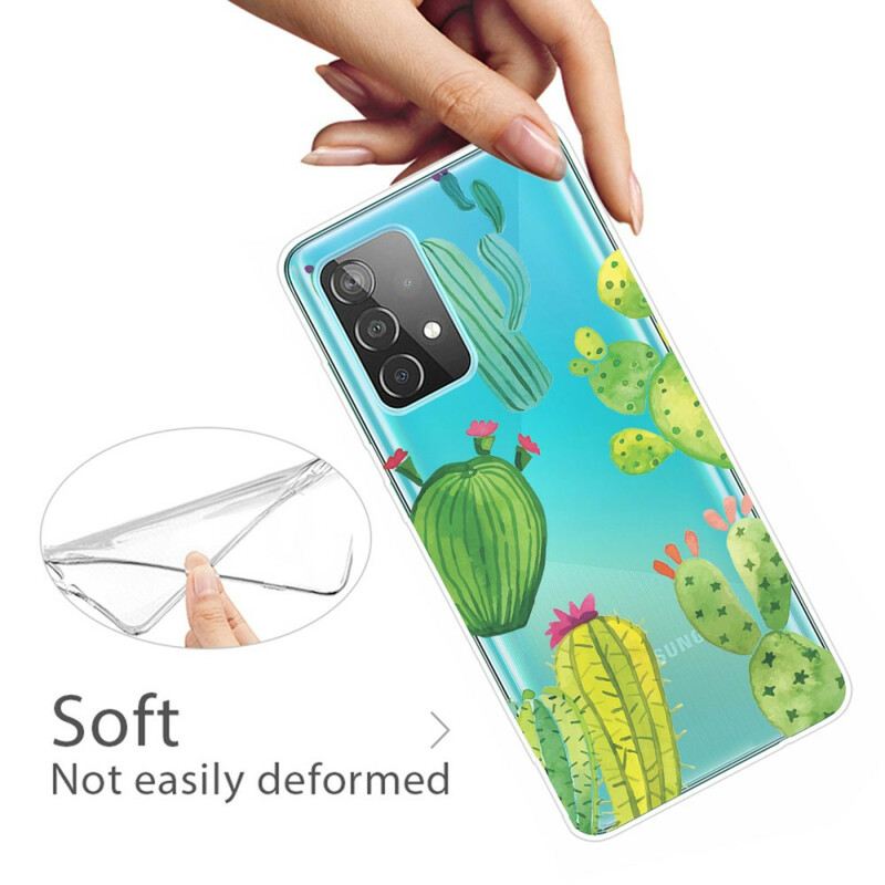 Maskica Samsung Galaxy A32 5G Akvarel Kaktusi
