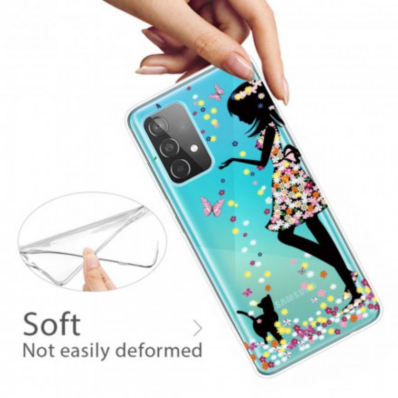 Maskica Samsung Galaxy A32 5G Cvijetna Djevojka