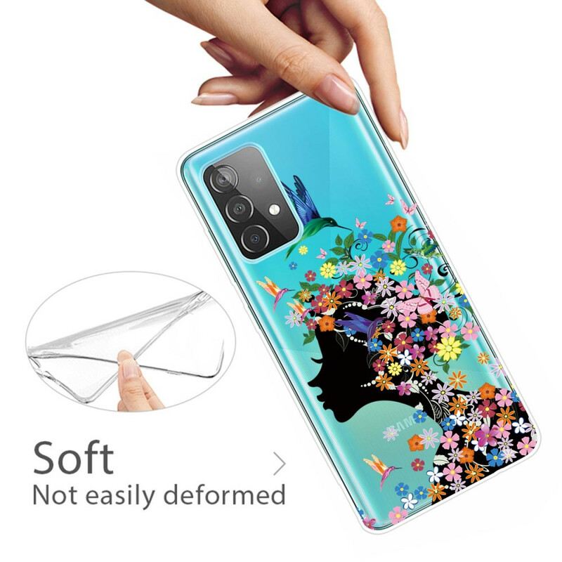 Maskica Samsung Galaxy A32 5G Lijepa Cvjetna Glava