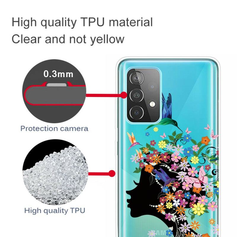 Maskica Samsung Galaxy A32 5G Lijepa Cvjetna Glava