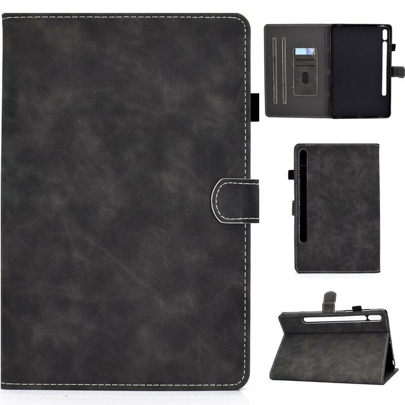 Futrola Samsung Galaxy Tab S8 / Tab S7 Vintage Dizajn S Efektom Kože