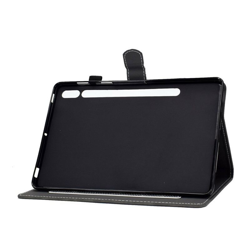 Futrola Samsung Galaxy Tab S8 / Tab S7 Vintage Dizajn S Efektom Kože