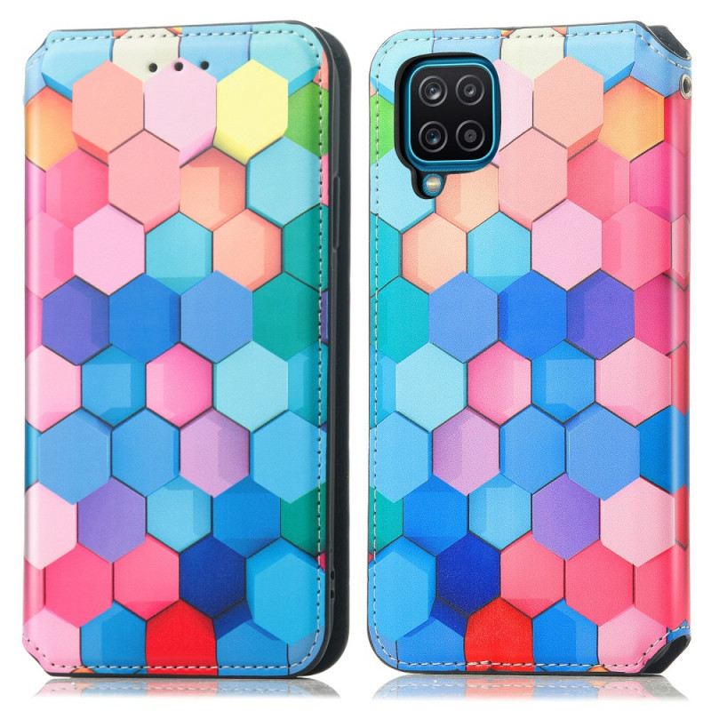 Flip Futrola Samsung Galaxy M12 / A12 Kožna Futrola Caseneo Rfid Dizajn