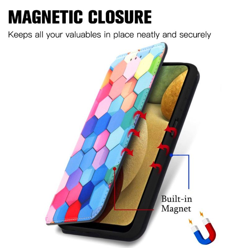 Flip Futrola Samsung Galaxy M12 / A12 Kožna Futrola Caseneo Rfid Dizajn