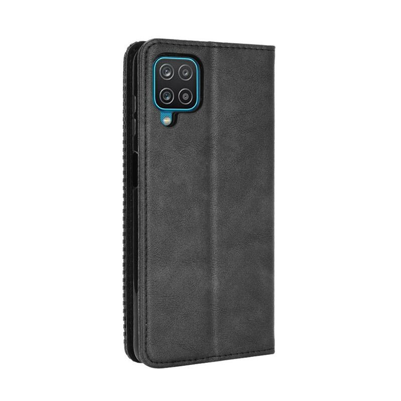 Flip Futrola Samsung Galaxy M12 / A12 Kožna Futrola Efekt Stilizirane Vintage Kože