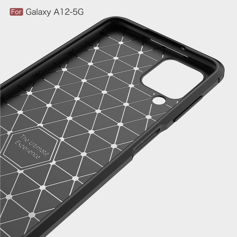 Maskica Samsung Galaxy M12 / A12 Brušena Karbonska Vlakna