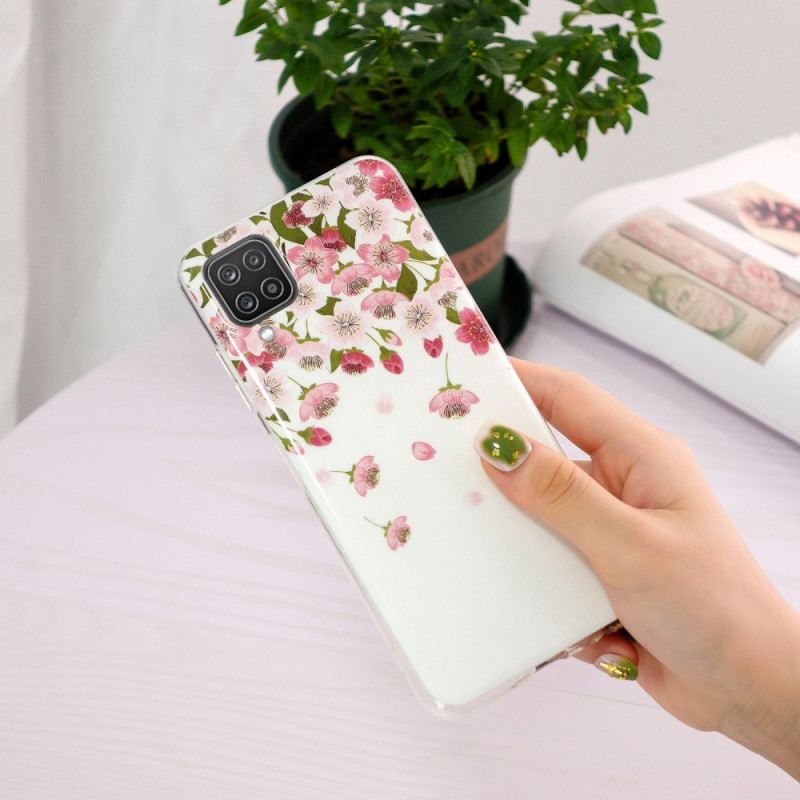 Maskica Samsung Galaxy M12 / A12 Fluorescentno Cvijeće