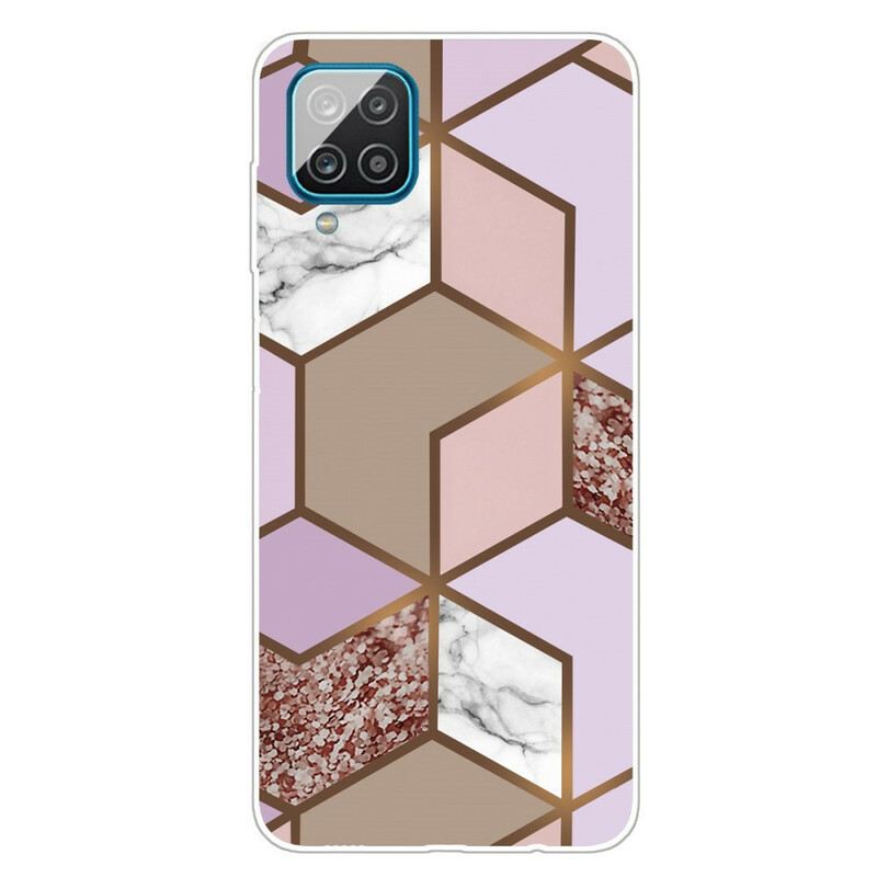 Maskica Samsung Galaxy M12 / A12 Geometrijski Mramor