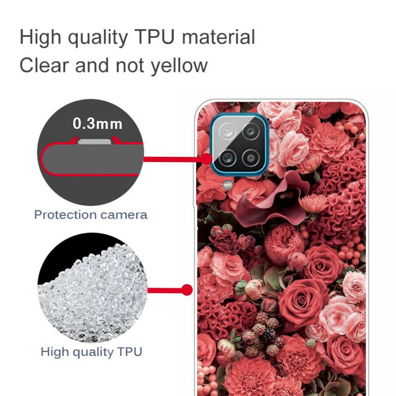 Maskica Samsung Galaxy M12 / A12 Intenzivno Cvijeće