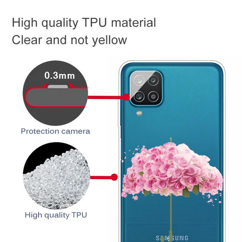 Maskica Samsung Galaxy M12 / A12 Kišobran U Ružama
