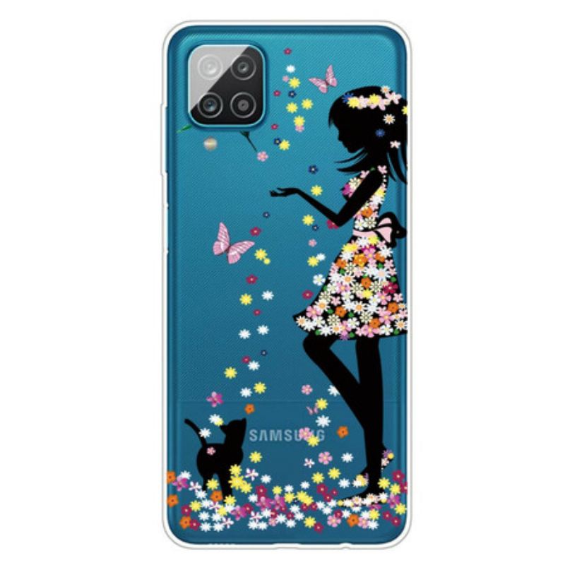 Maskica Samsung Galaxy M12 / A12 Lijepa Cvjetna Glava