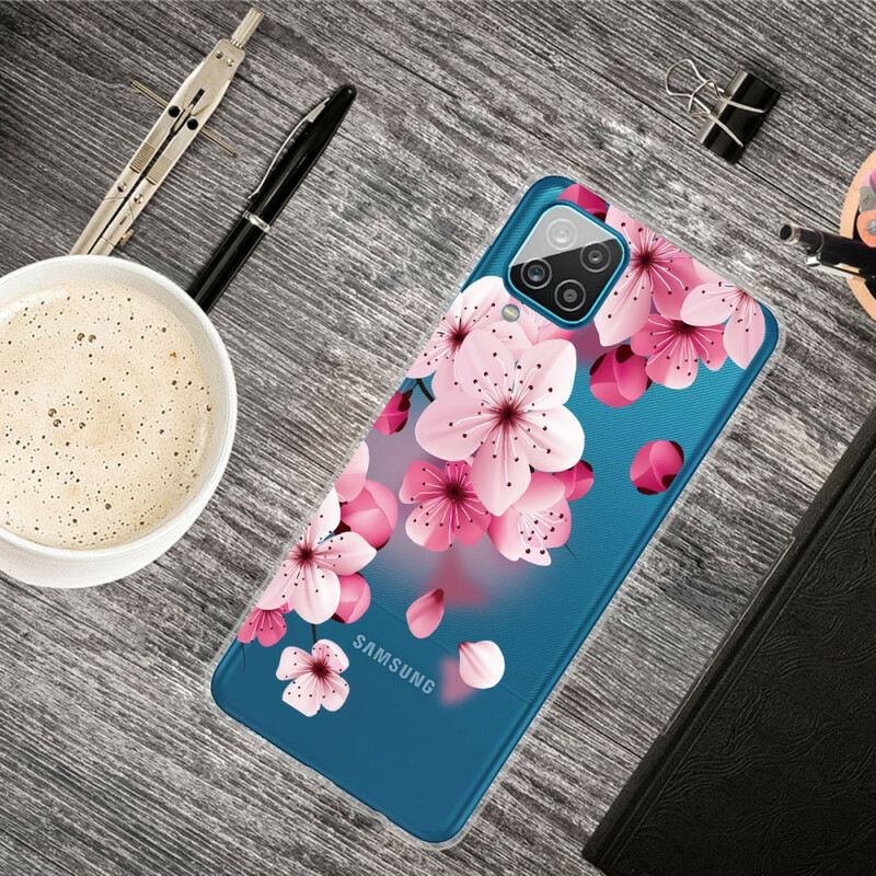 Maskica Samsung Galaxy M12 / A12 Mali Ružičasti Cvjetovi