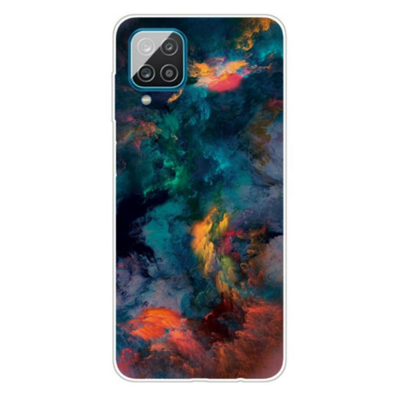 Maskica Samsung Galaxy M12 / A12 Šareni Oblaci