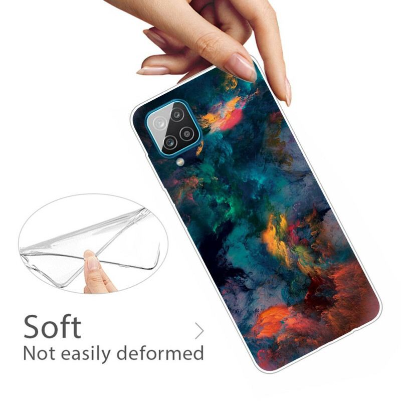 Maskica Samsung Galaxy M12 / A12 Šareni Oblaci