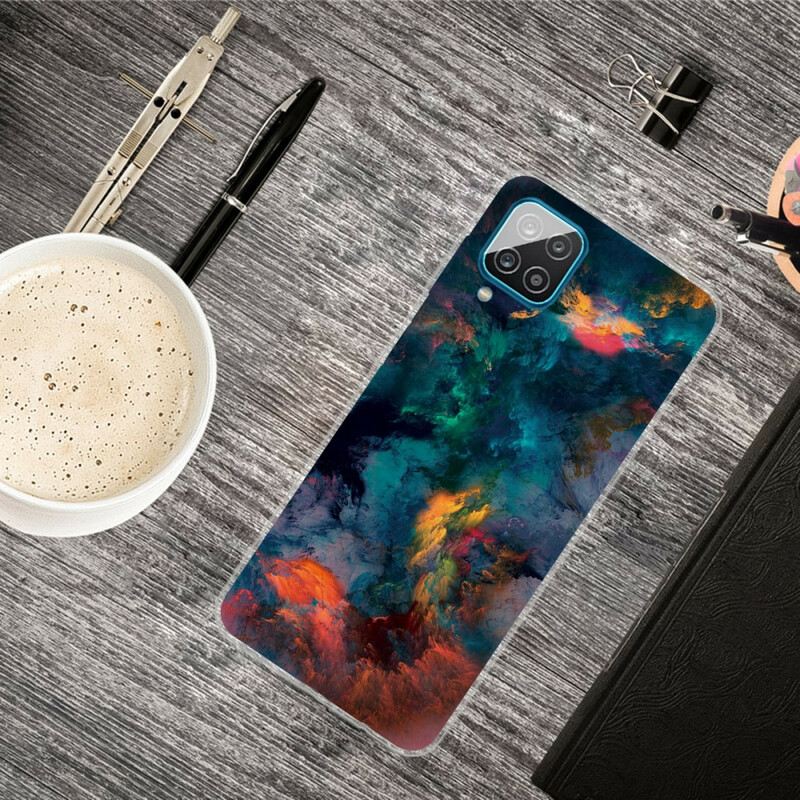 Maskica Samsung Galaxy M12 / A12 Šareni Oblaci