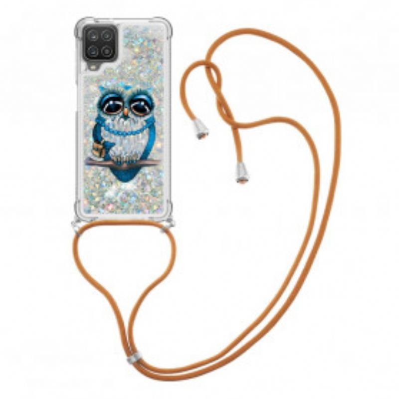 Maskica Samsung Galaxy M12 / A12 Šljokice Gospođica Sova