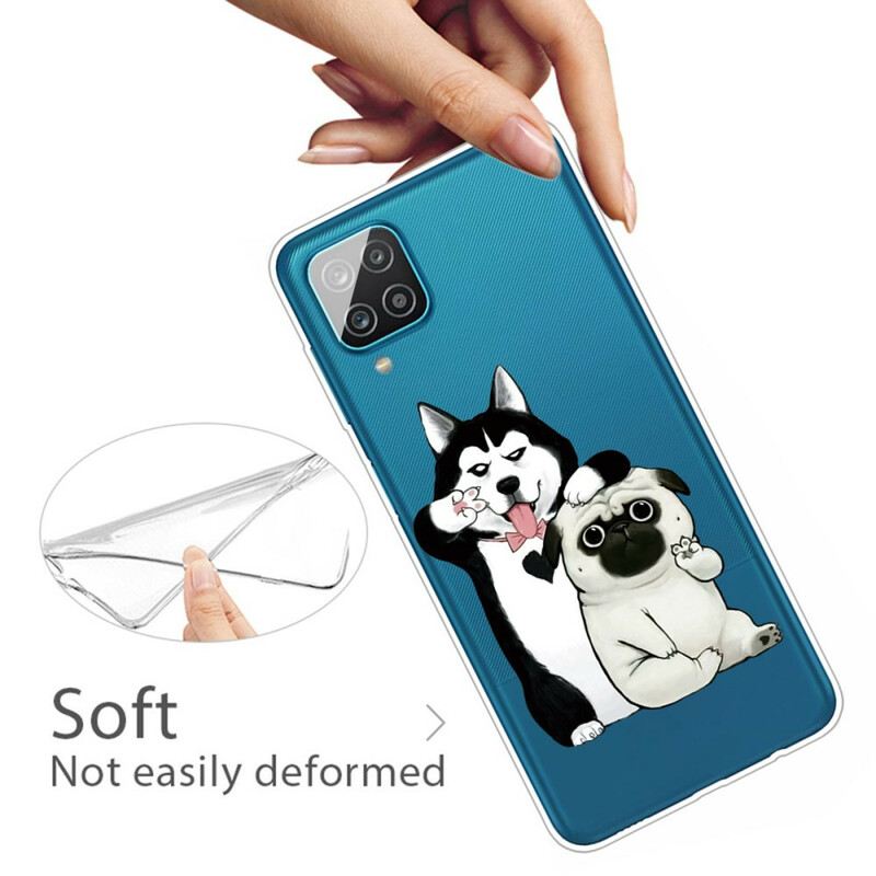 Maskica Samsung Galaxy M12 / A12 Smiješni Psi