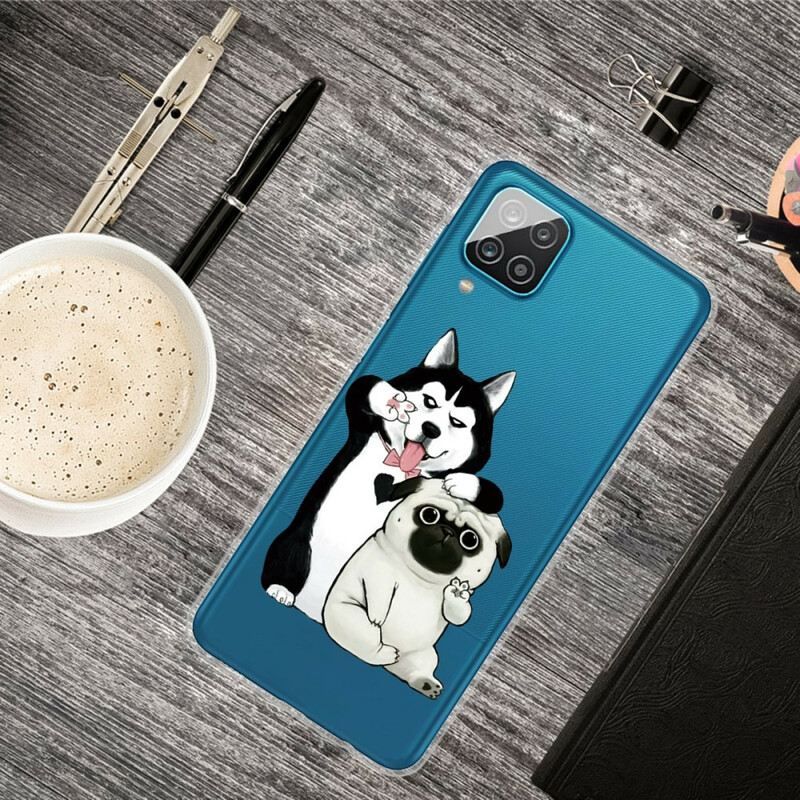 Maskica Samsung Galaxy M12 / A12 Smiješni Psi