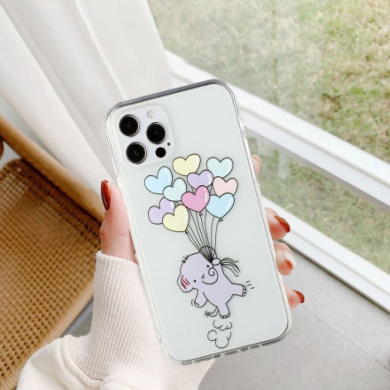 Maskica iPhone 12 / 12 Pro Baloni Slonovi