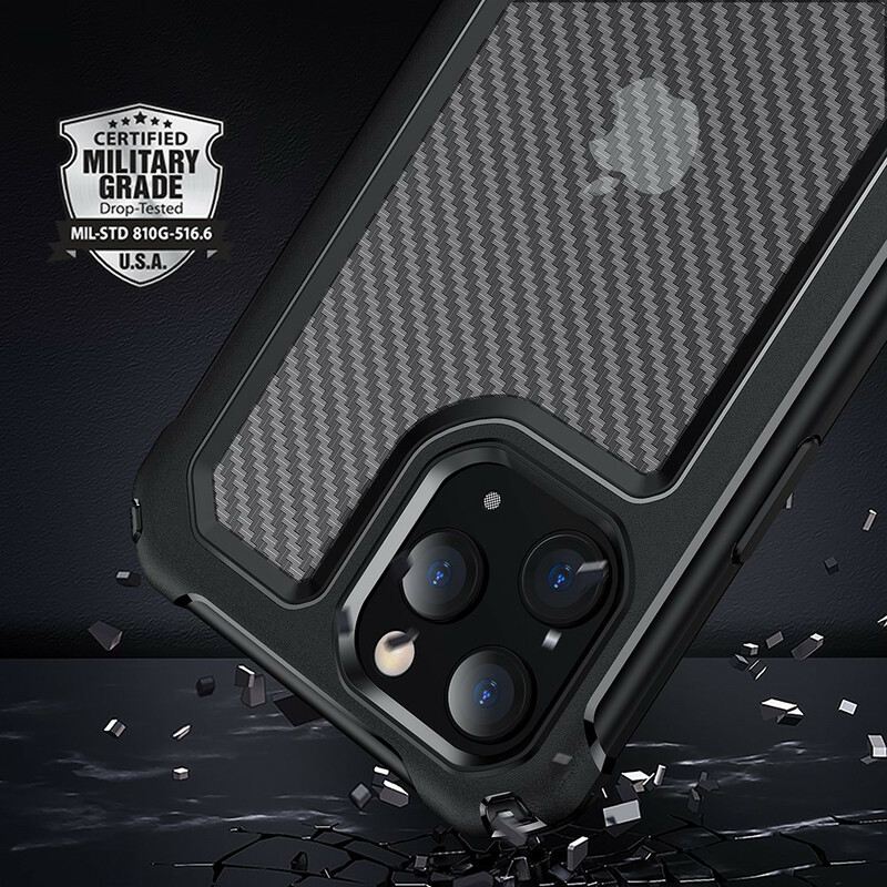 Maskica iPhone 12 / 12 Pro Bešavna Tekstura Karbonskih Vlakana