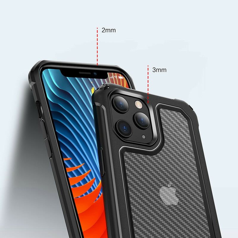 Maskica iPhone 12 / 12 Pro Bešavna Tekstura Karbonskih Vlakana