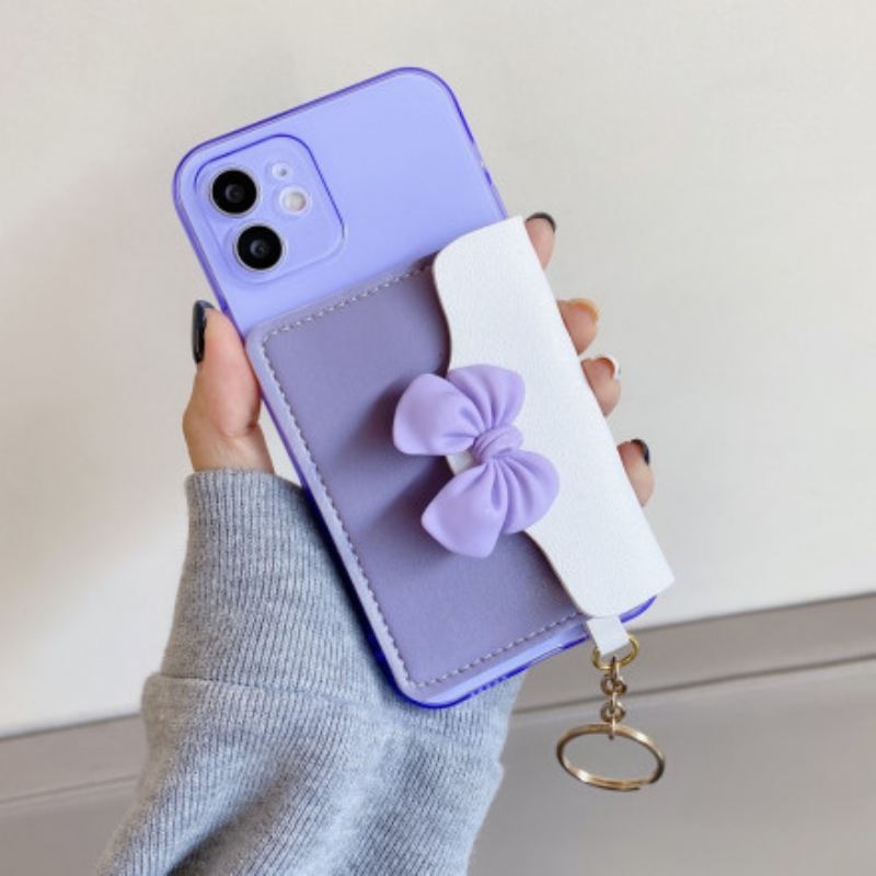 Maskica iPhone 12 / 12 Pro Držač Kartice S Privjeskom